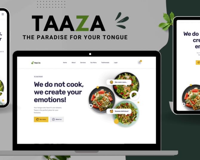 Création de site web moderne pour restaurant Design & Réservation
